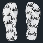 Bride Pattern Wedding Jandals<br><div class="desc">Bride patterned wedding/honeymoon flip flops.</div>