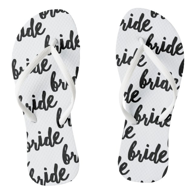 Bride Pattern Wedding Jandals (Footbed)