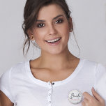 Bride Peach Floral Bachelorette 6 Cm Round Badge<br><div class="desc">Beautiful and Romantic Bride Peach Floral Bachelorette button that you can customise easily.</div>