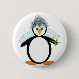 Bride-Pengo 6 Cm Round Badge