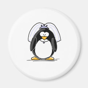 Bride Penguin Magnet