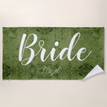 Bride Personalised Bachelorette Bride Script White