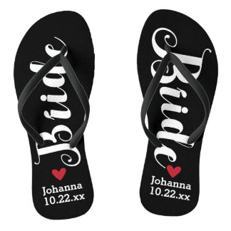 Bride Personalised Wedding Pick Your Colour Jandals