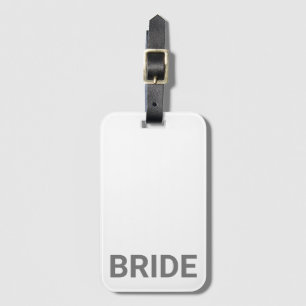 Bride Personalized Simple Modern Luggage Tag