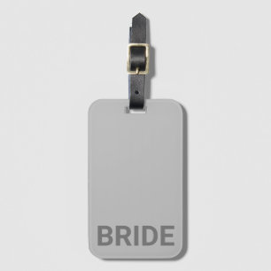 Bride Personalized Simple Modern Luggage Tag