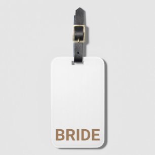 Bride Personalized Simple Modern Luggage Tag