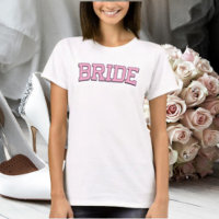 BRIDE – Pink College Font Wedding & Bachelorette