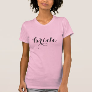 Bride Pink Fine Jersey Short Sleeve T-Shirt