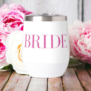 Bride Pink Modern Personalised