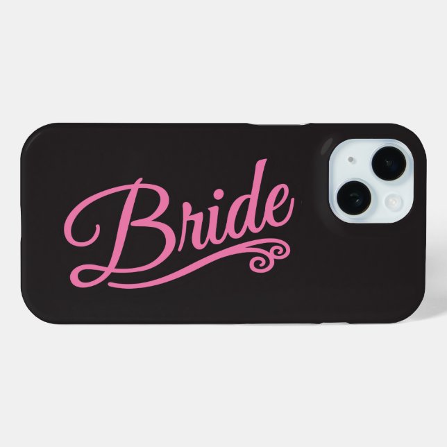 Bride pink on black Case-Mate iPhone case (Back (Horizontal))