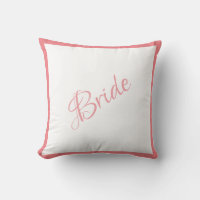 Bride Pink Script Chic Wedding