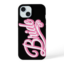 Bride pink/white on black