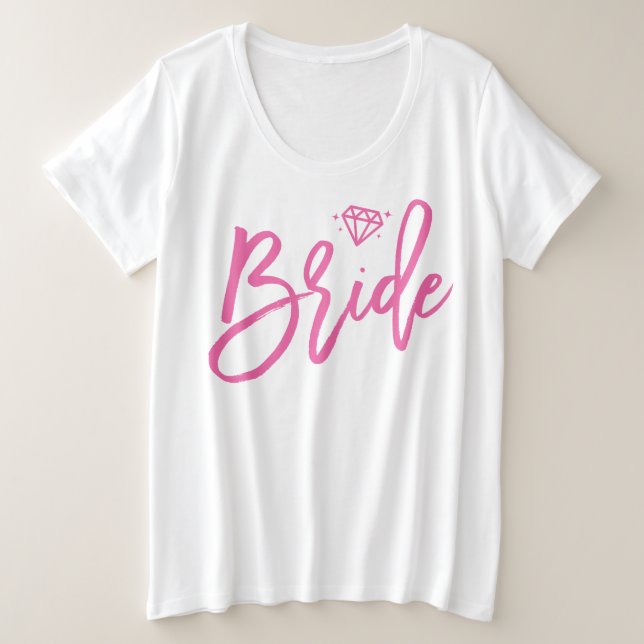 Bride Plus-Size Tank Top Pink Diamond (Design Front)