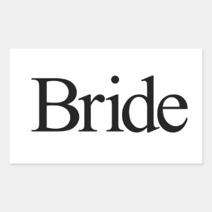 Bride Rectangular Sticker