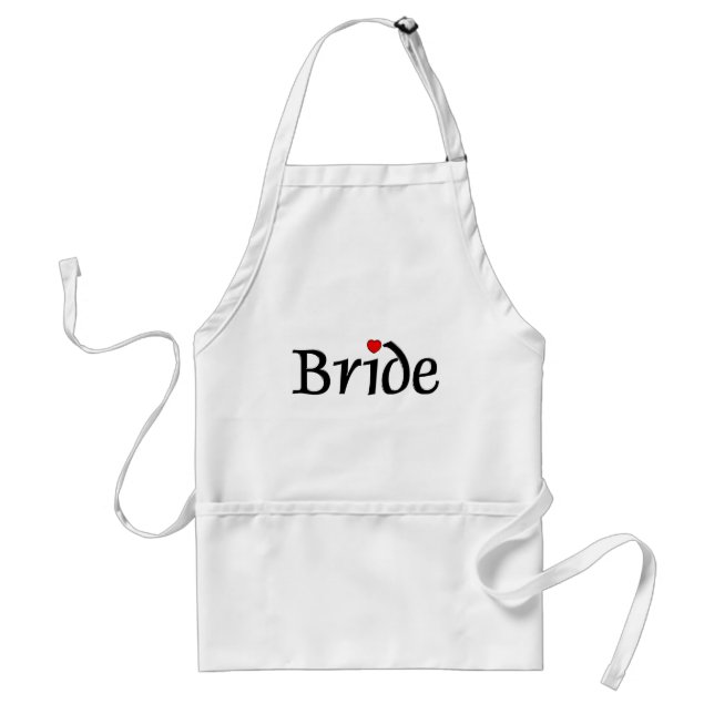 Bride (Red Hearts) Standard Apron (Front)