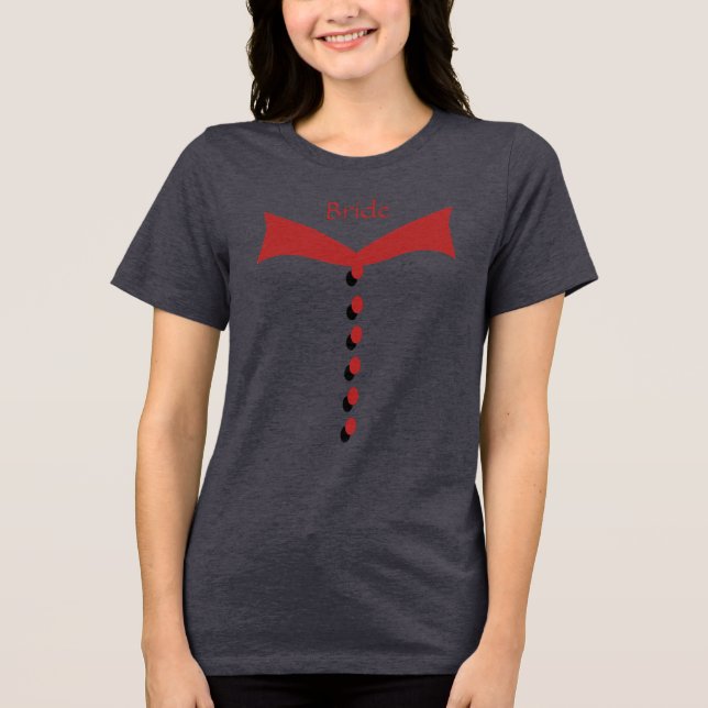 Bride Red Wedding Tee (Front)