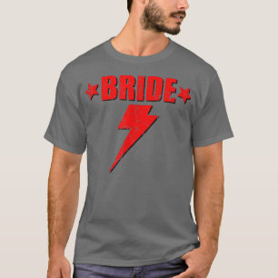 Bride Retro Lightning Cute Bridesmaid Bachelorette T-Shirt