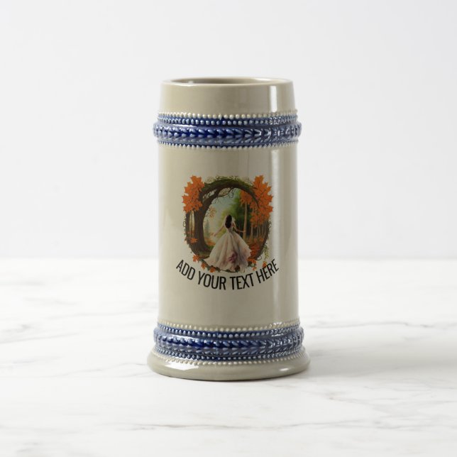 Bride Running Beer Stein (Center)