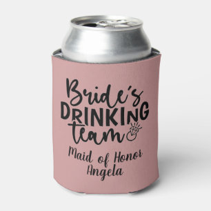 Bride’s Drinking Team Party Crew Statement Graphic Can Cooler