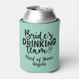Bride’s Drinking Team Party Crew Statement Graphic Can Cooler