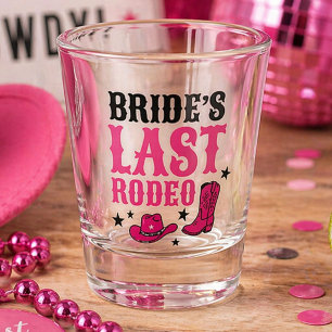 Bride’s Last Rodeo Western Bachelorette Favor Shot Glass