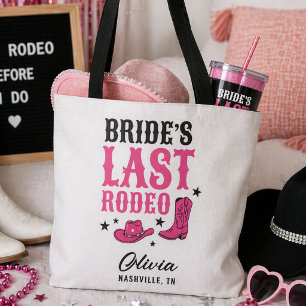 Bride’s Last Rodeo Western Bachelorette Party Tote Bag