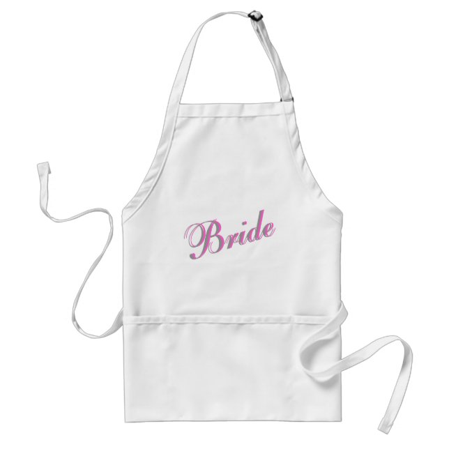 Bride (Script) Standard Apron (Front)