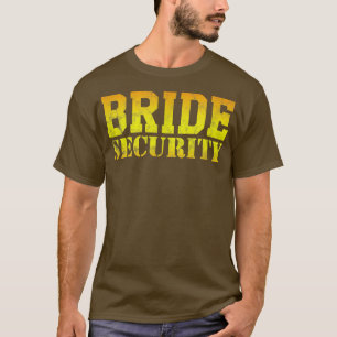 Bride Security Wedding Bridal Bachelorette Party V T-Shirt