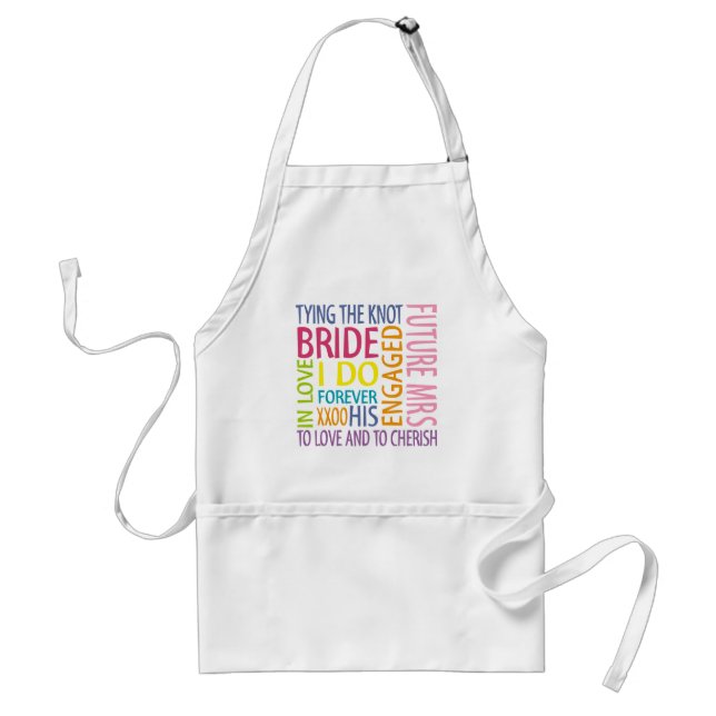 Bride Sentiments Wedding Standard Apron (Front)