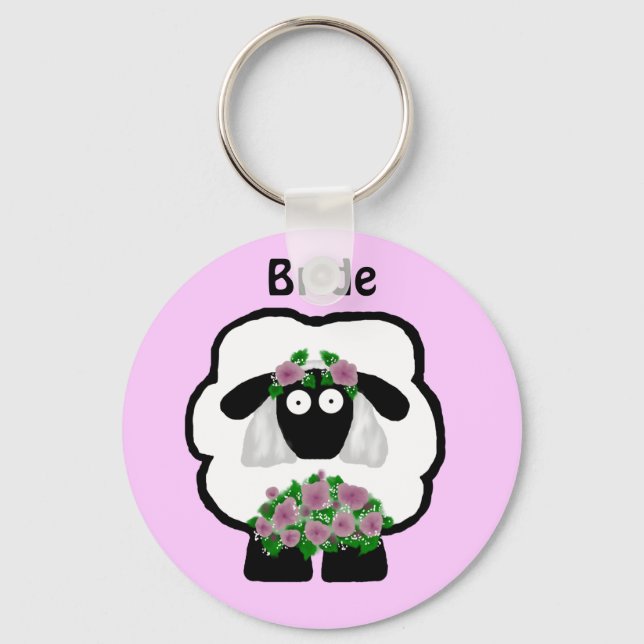 Bride Sheep Keychain (Front)