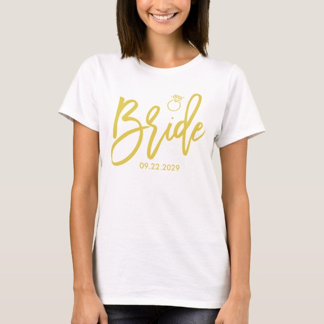 Bride Shirt Island Citrus Yellow Green With Ring (Front)