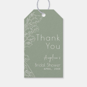 Bride Shower Lilies of the Valley Gift Tags