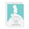 Bride Silhouette - Bridal Shower Invitaion (Teal)