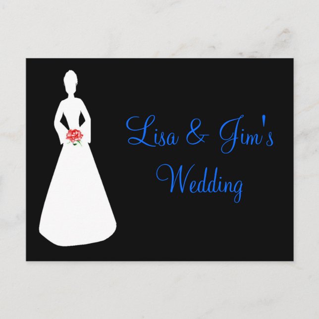Bride Silhouette I Postcard (Front)