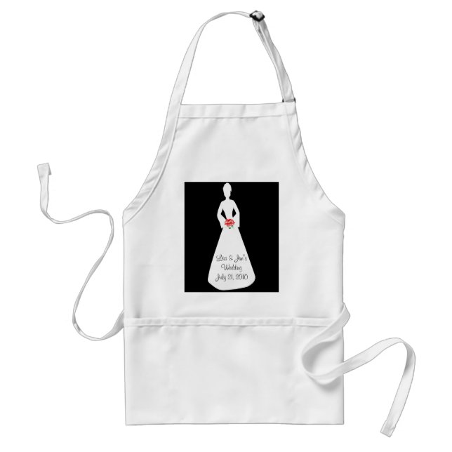 Bride Silhouette I Standard Apron (Front)