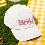 Bride Simple Modern Typography Wedding Custom<br><div class="desc">Bride Simple Modern Typography Wedding Custom Embroidered Baseball Cap features the simple modern embroidered text "Bride". Perfect as a gift for the bride for her honeymoon or bridal shower. Created by Evco Studio www.zazzle.com/store/evcostudio</div>