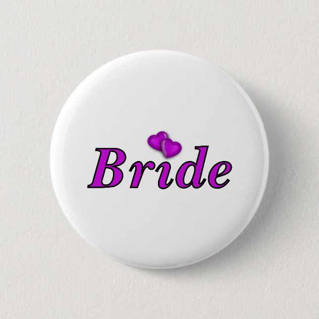 Bride Simply Love 6 Cm Round Badge (Front)