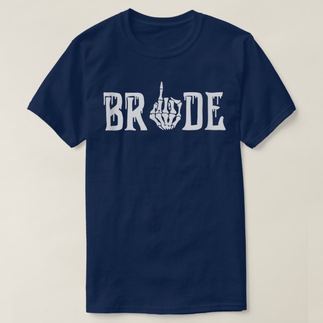 Bride Skeleton Hand Wedding For Couples  T-Shirt (Design Front)