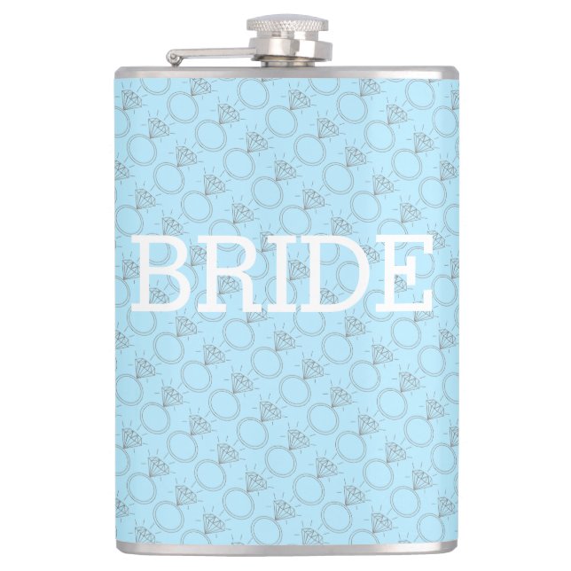 Bride "Something Blue" Flask (Front)