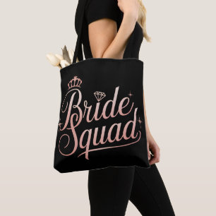 Bride Squad Bachelorette Bridesmaid Tote Bag