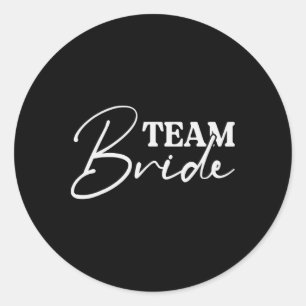 Bride Squad Bachelorette Party Bridesmaid Crew Bri Classic Round Sticker