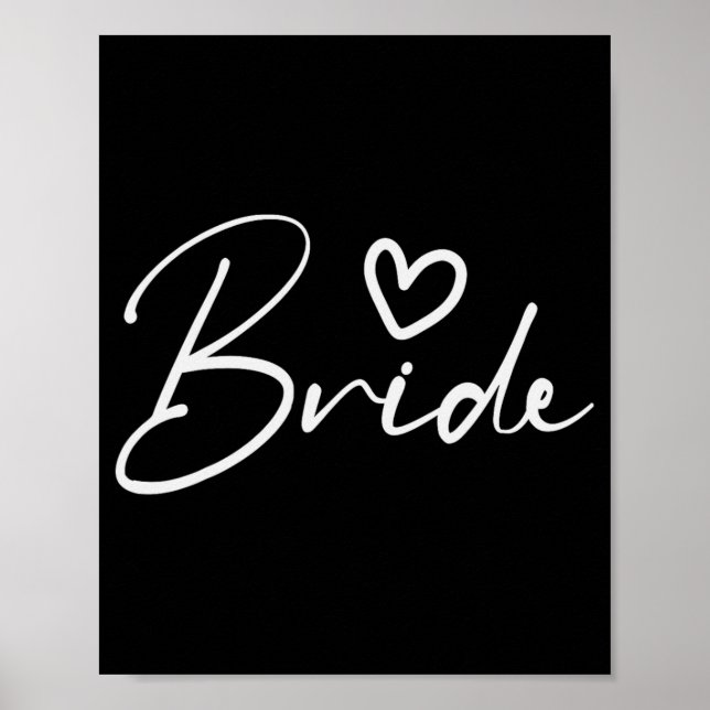 Bride Squad Bachelorette Party Bridesmaid Crew Bri Poster (Front)