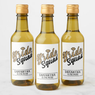 Bride Squad Beverage Label- Wine Label