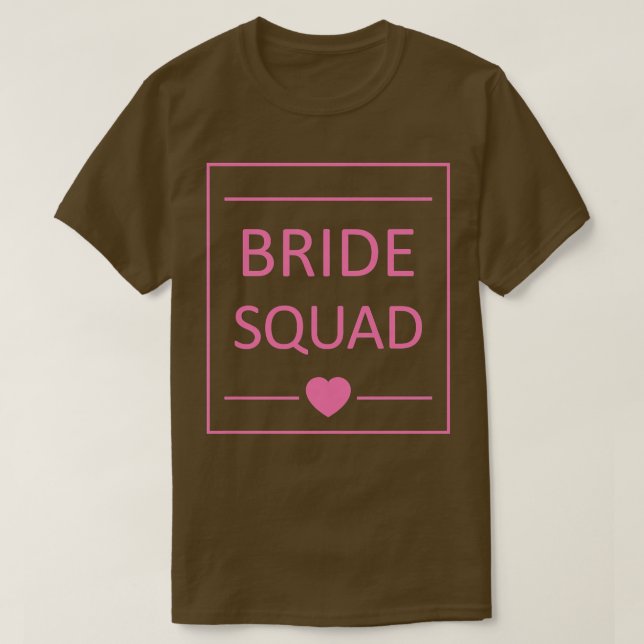 Bride Squad  Bridal Shower Party  Wedding  T-Shirt (Design Front)