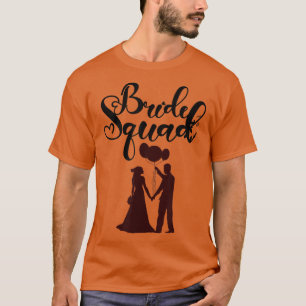 Bride Squad Bride And Groom Tees Wedding Anniversa