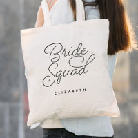 Bride Squad Bridesmaid Calligraphy Wedding