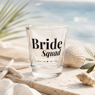 Bride Squad Bridesmaid Wedding Favour Shot Glass
