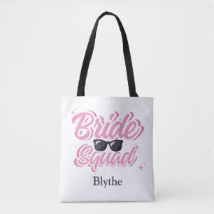 Bride Squad Custom Tote Bag for Bridesmaids