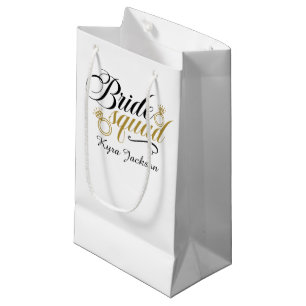 Bride squad customisable Wedding Small Gift Bag