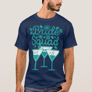 Bride Squad Cute Bachelorette Party Bridal Wedding T-Shirt
